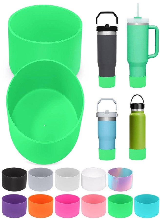 PICcircuit 2PCS for Stanley Boot, Silicone Bottom for Quencher Adventure 40oz 30oz IceFlow 20oz 30oz Bottle&for Hydroflask Tumbler 12-24oz for Stanley Cup Accessories Avoid Scratches&Noise - Image 1